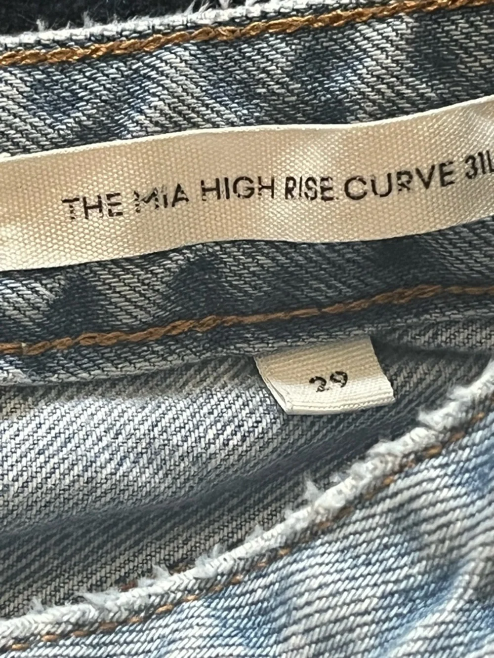 Aritzia Denim Forum Mia High Rise Curve Medium Blue Wash 29 - Picture 12 of 13